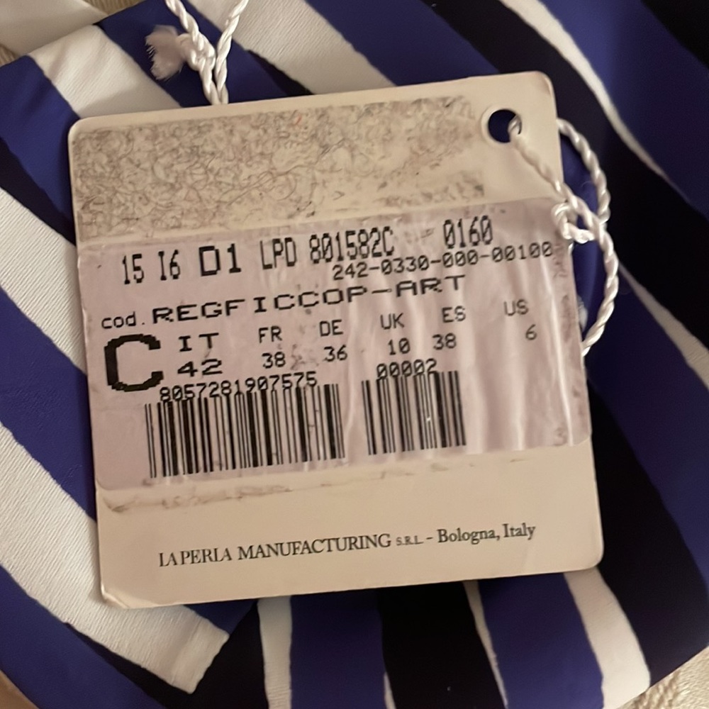 La Perla NWT Blue Striped Bikini - Picture 3 of 4